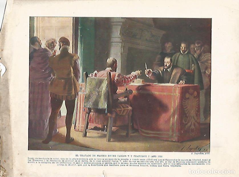 Postales: LAMINA 18061: El Tratado de Madrid del a&ntilde;o 1526 - Manuel Rodriguez Codola y Miguel S. Oliver