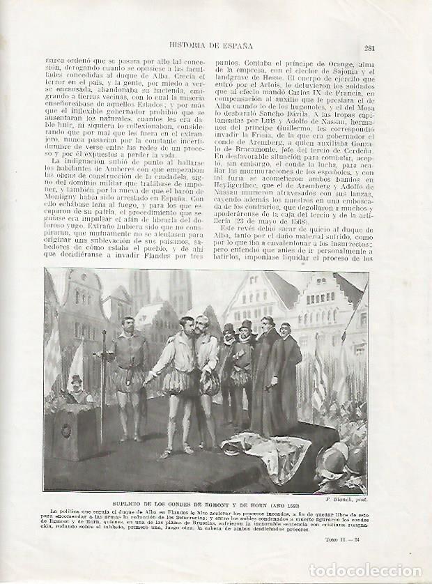 Cartoline: LAMINA 18055: Suplicio de los Condes de Egmont y de Horn en 1568 - Manuel Rodriguez Codola y Miguel
