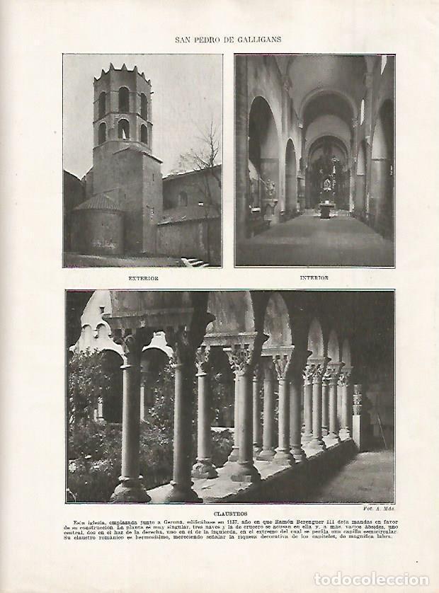 Cartoline: LAMINA 18193: Sant Pere de Galligans en Girona - Manuel Rodriguez Codola y Miguel S. Oliver