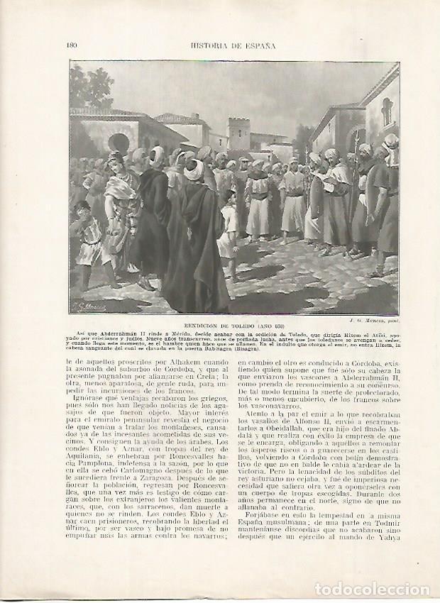 Postais: LAMINA 18169: Bendicion de Toledo en el 838 - Manuel Rodriguez Codola y Miguel S. Oliver