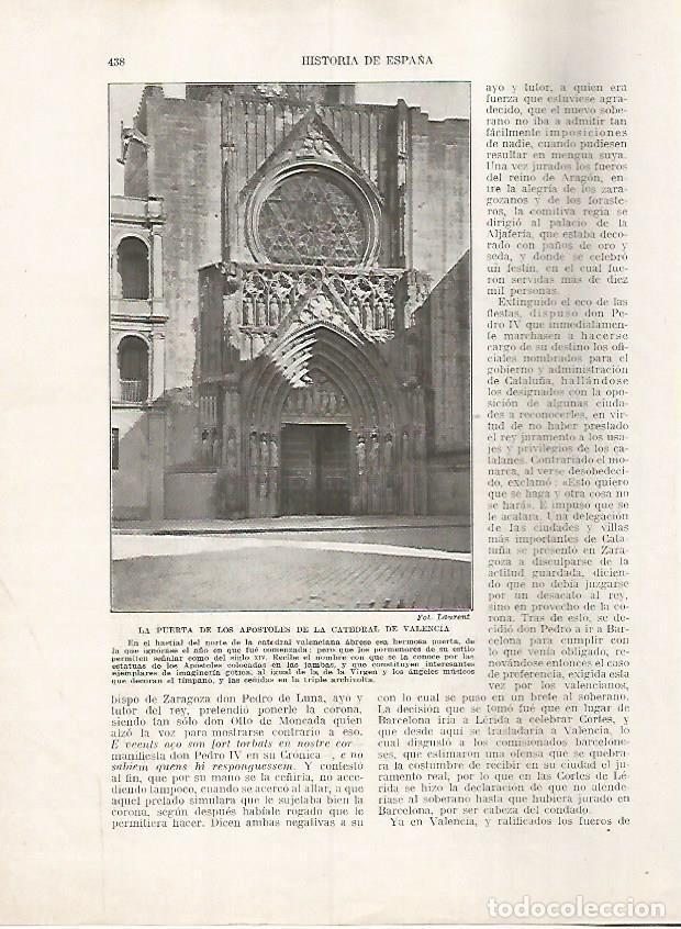 Postkarten: LAMINA 17845: Puerta de los Apostoles de la Catedral de Valencia - Manuel Rodriguez Codola y Miguel