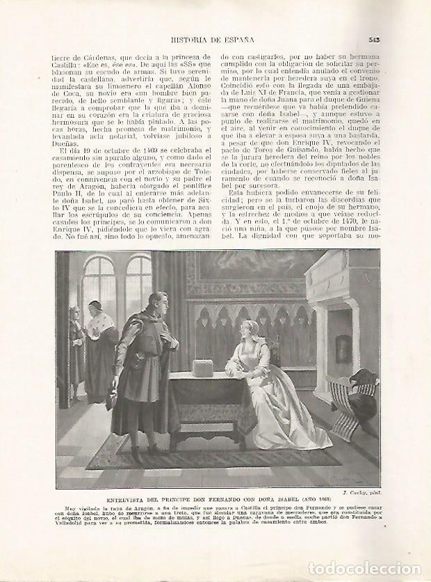Postkarten: LAMINA 17892: Entrevista de Fernando e Isabel, 1469 - Manuel Rodriguez Codola y Miguel S. Oliver