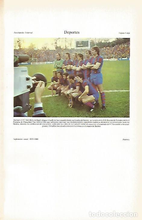 Postales: LAMINA ESPASA 26598: F C Barcelona en el estadio de Basilea - Varios