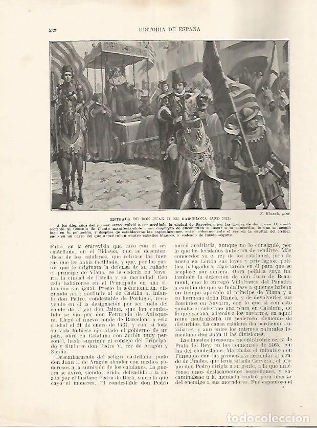 Postkarten: LAMINA 17885: Entrada de Juan II en Barcelona, 1472 - Manuel Rodriguez Codola y Miguel S. Oliver