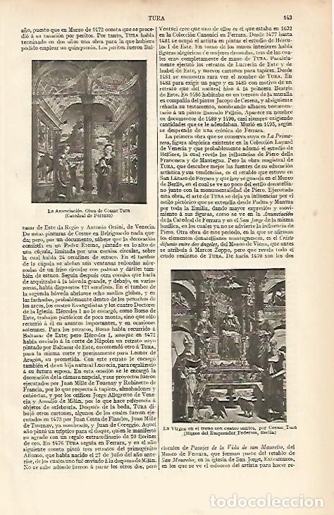 Postkarten: LAMINA ESPASA 11981: La Anunciacion de Cosme Tura - Varios