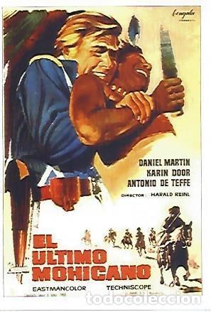 Postales: LAMINA 17725: El ultimo mohicano - M.J.P.