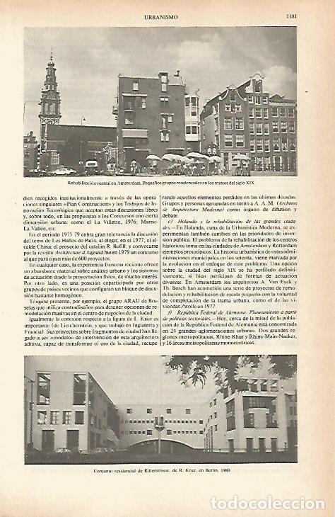 Postcards: LAMINA ESPASA 26718: Casas en Amsterdam y Conjunto residencial de Ritterstrasse - Varios