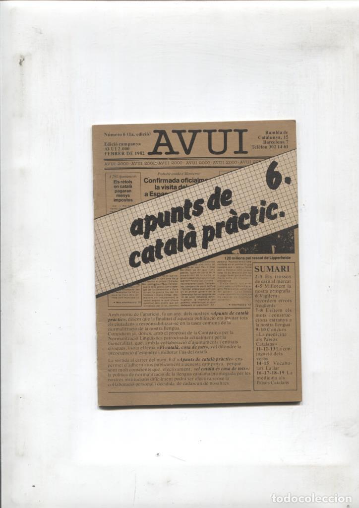 Postkarten: Avui numero 6: apunts de catala practic -