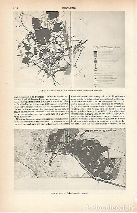 Postcards: LAMINA ESPASA 26722: Plan de Madrid y Usos Del Suelo del PAI de Moratalaz - Varios