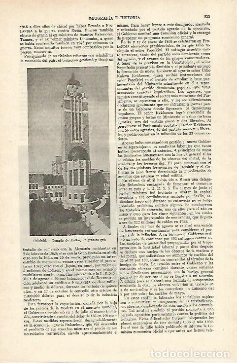 Postkarten: LAMINA ESPASA 26785: Templo de Kallio en Helsinki - Varios