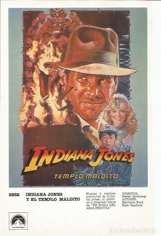 Postales: LAMINA 18672: Cartel de Indiana Jones y el templo maldito, numero 8352 - NULL