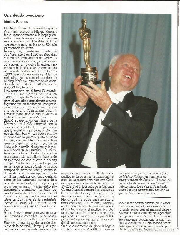 Cartes Postales: LAMINA 18881: Mickey Rooney recogiendo el Oscar - NULL