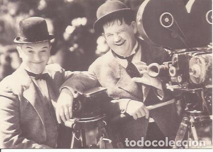 Postais: POSTAL A1018: Laurel y Hardy en un rodaje - NULL