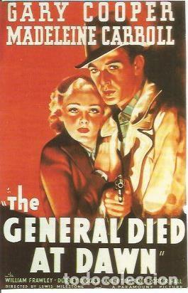 Postkarten: POSTAL A1008: The General died at dawn