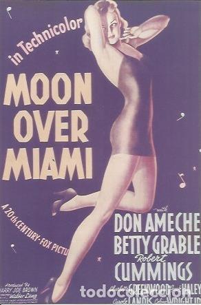 Postales: POSTAL A1186: Moon over Miami - Foto 1