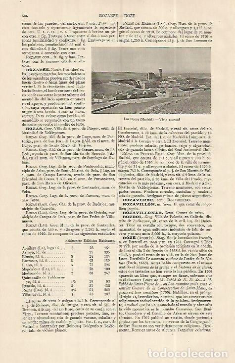 Postais: LAMINA ESPASA 19297: Vista de Las Rozas Madrid - Varios