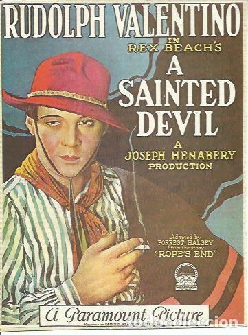 Cartoline: POSTAL A0724: A sainted Devil, con Rodolfo Valentino