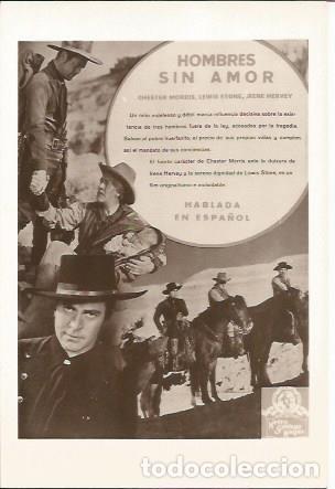 Postcards: POSTAL A0847: Hombres sin amor