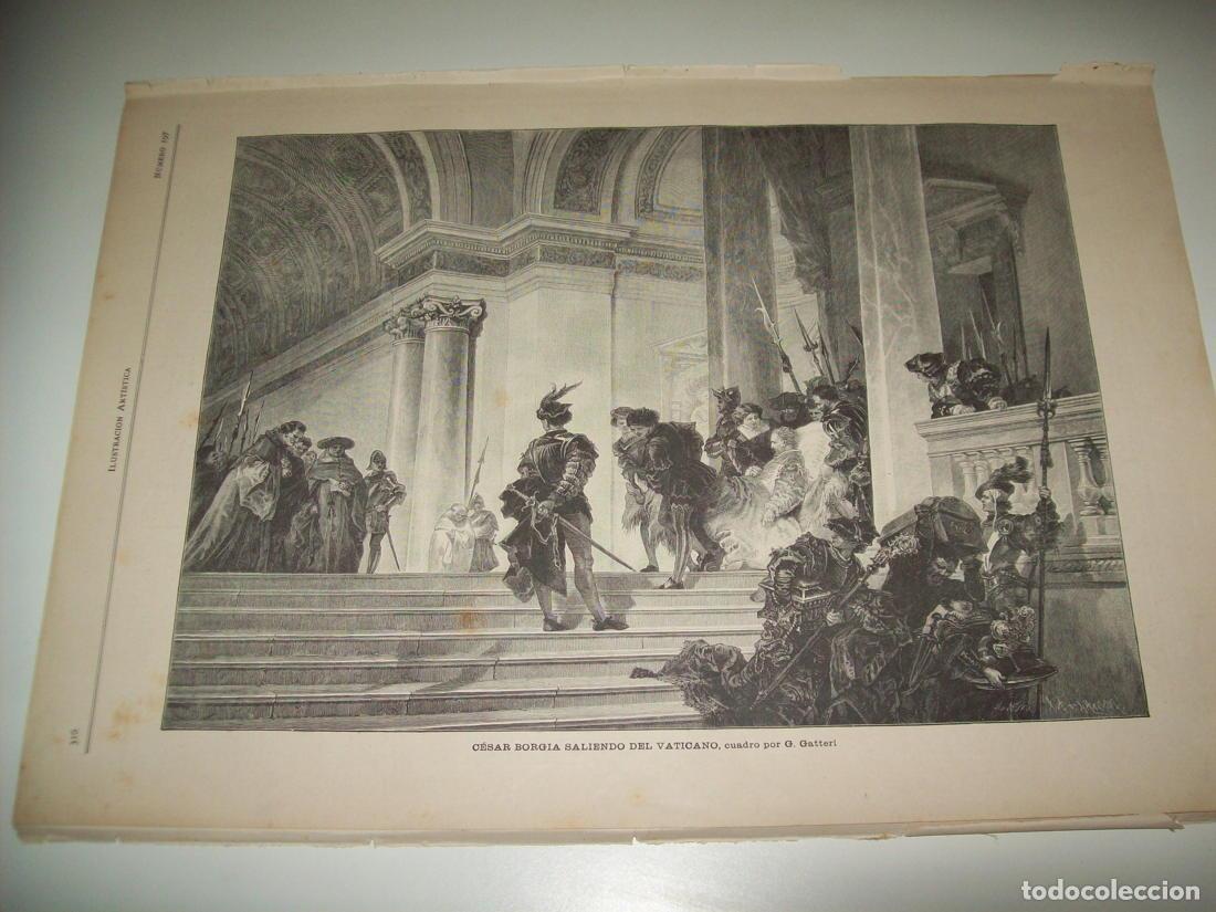 Postkarten: LAMINA ILUSTRACION ARTISTICA 19809: Cesar Borgia saliendo del Vaticano - Varios