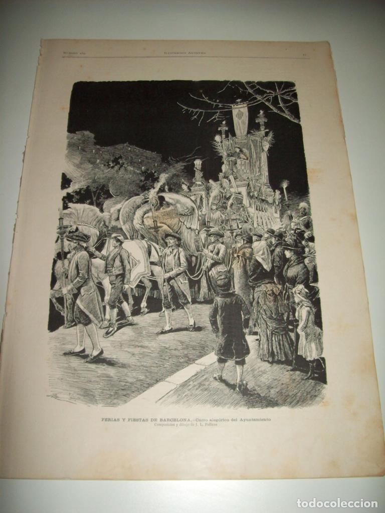 Postais: LAMINA ILUSTRACION ARTISTICA 19644: Ferias y fiestas de Barcelona - Varios