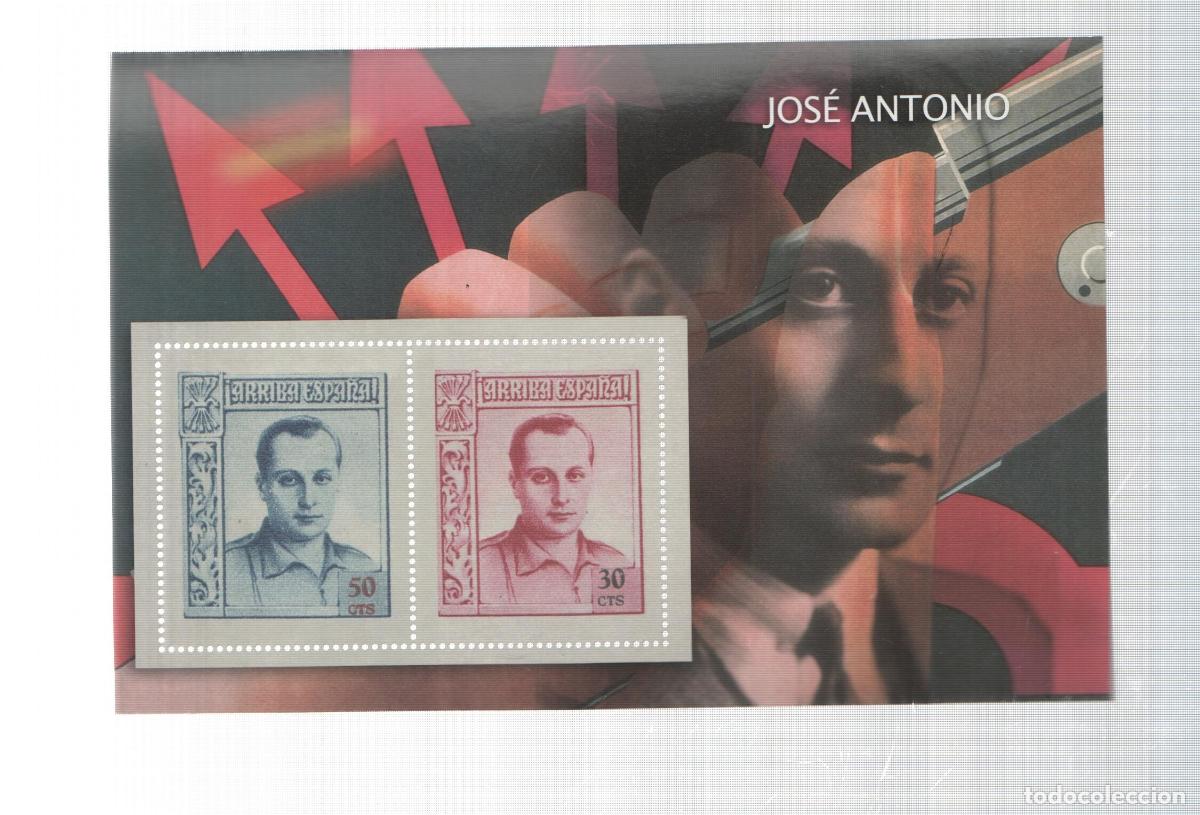 Cartoline: La Guerra Civil Espa&ntilde;ola en sellos de correos: Juego 2 sellos: Jose Antonio - varios