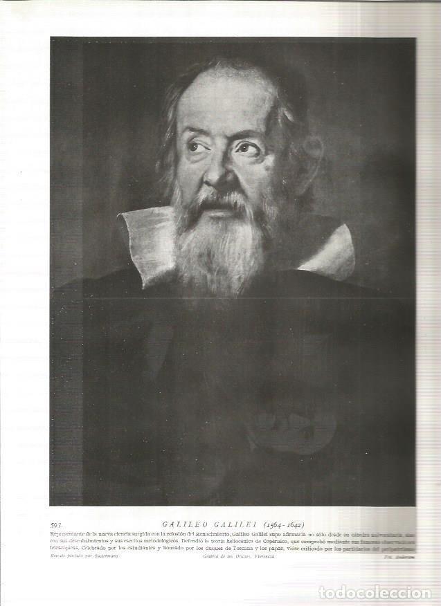 Postales: LAMINA 19085: Galileo Galilei - Varios