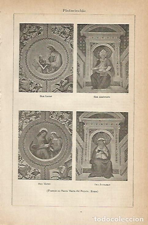 Postkarten: LAMINA DE ESPASA 453: Frescos de Santa Maria del Popolo Roma - Varios autores
