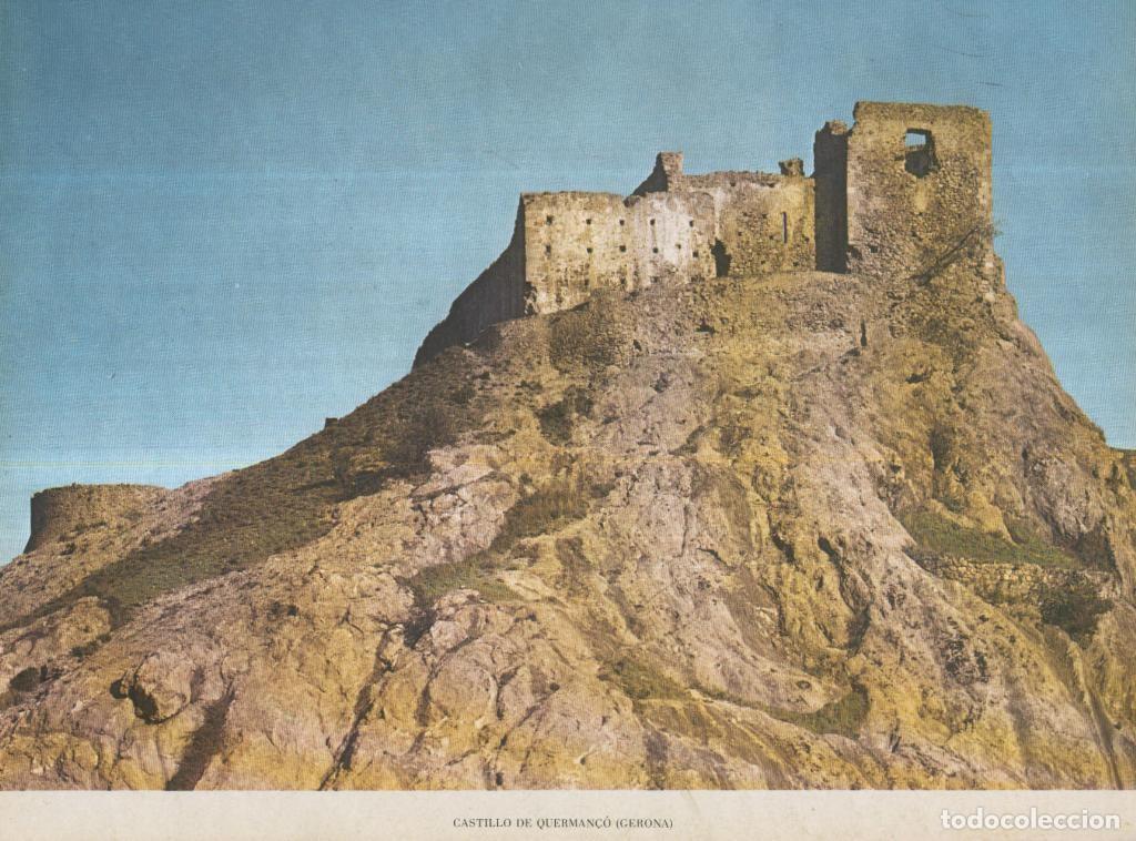 Postkarten: Lamina Castillos de Espa&ntilde;a Edicion 1967 No.033: CASTILLO DE QUERMANCO (GIRONA) - VARIOS