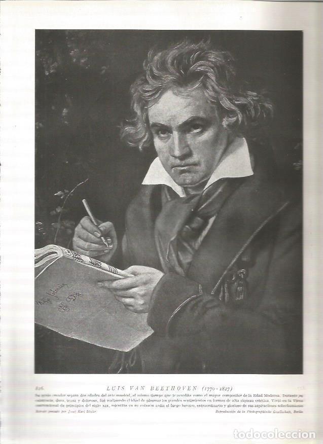 Postales: LAMINA 19177: Beethoven - Varios