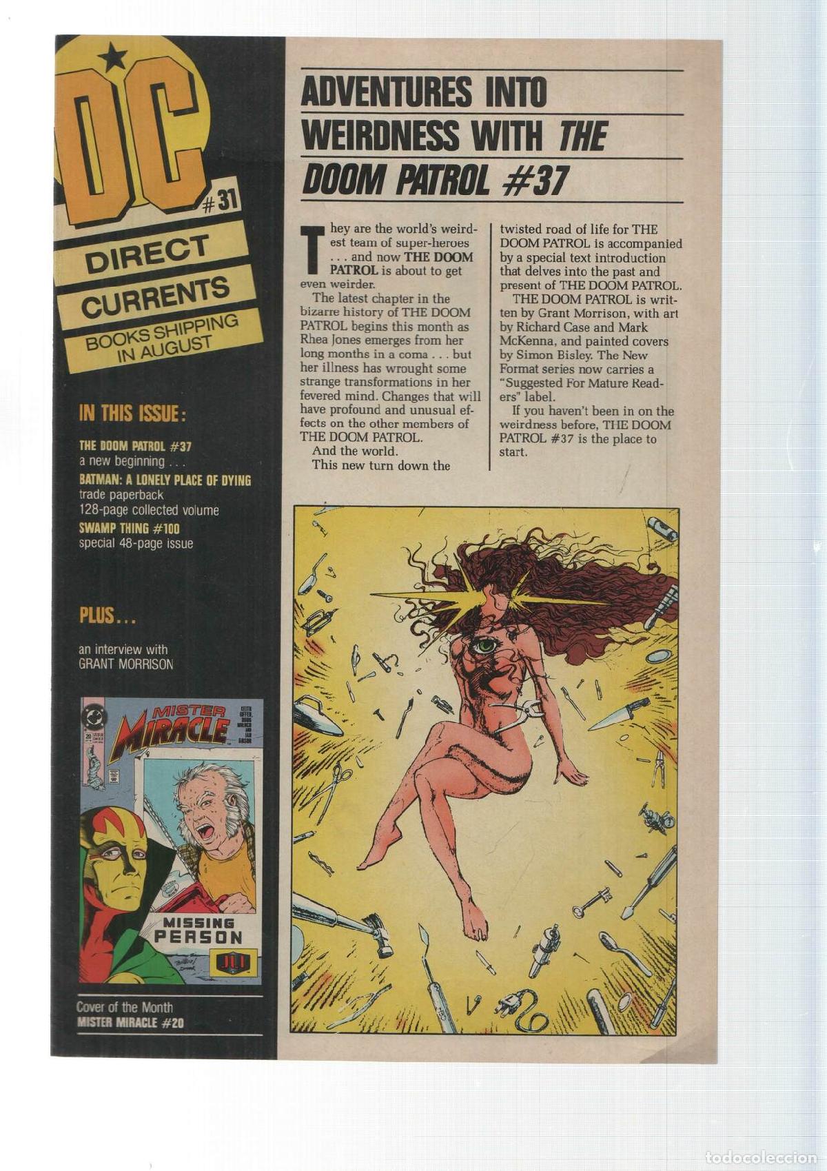 Postcards: DC numero 31, Books shipping in August. Direct Currents 31