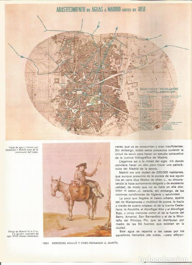 Postkarten: LAMINA 20392: Mapa del abastecimiento de agua en Madrid antes del 1851 - VVAA