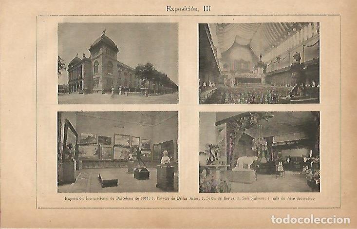 Cartoline: LAMINA ESPASA 7923: Exposicion Internacional de Barcelona de 1911 - Varios