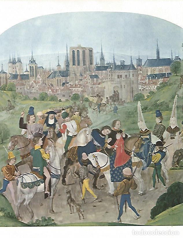 Postcards: LAMINA 9775: Luis II rey de Sicilia y Duque de Anjou llegando a Paris - Andre Maurois