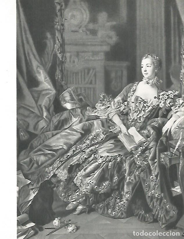 Cartoline: LAMINA 9824: La Marquesa de Pompadour por F. Boucher - Andre Maurois