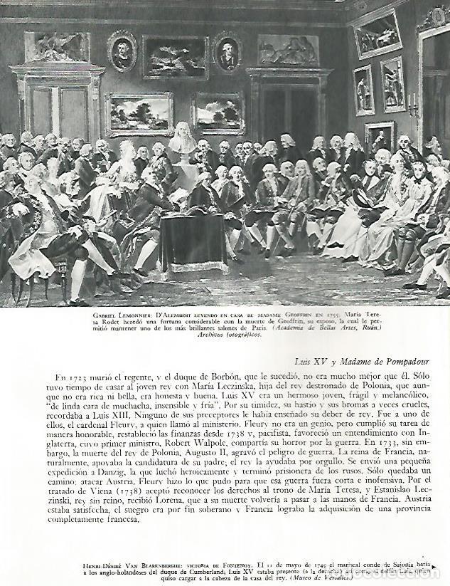 Postkarten: LAMINA 9821: D Alembert leyendo en casa de Madame Geoffrin por Lemonnier - Andre Maurois