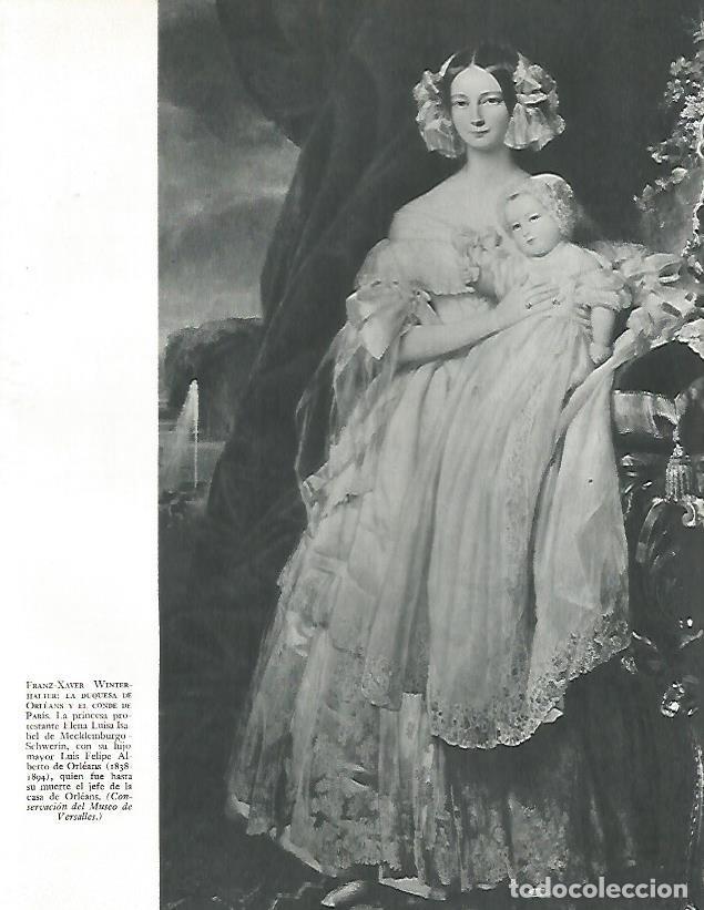 Postcards: LAMINA 9862: La Duquesa de Orleans y el Conde de Paris or Winterhalter - Andre Maurois