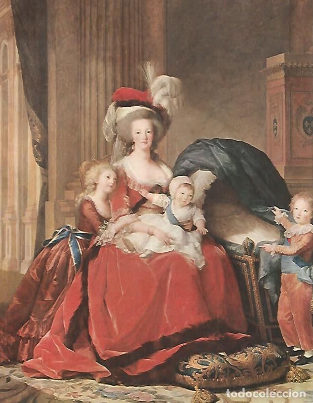 Postkarten: LAMINA 9828: Maria Antonieta y sus hijos por L. E. Vigee-Lebrun - Andre Maurois