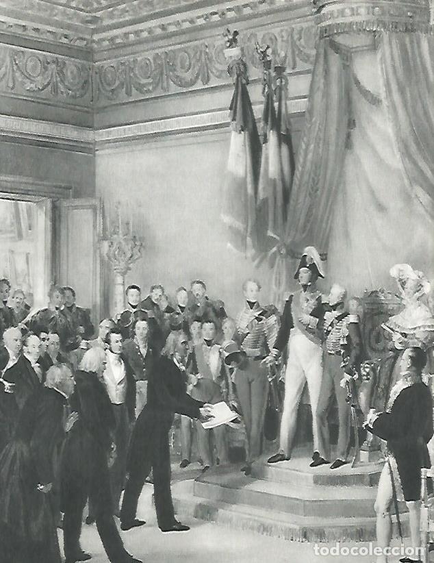 Cartoline: LAMINA 9859: Luis Felipe I rechaza la corona de Belgica por N. Gosse - Andre Maurois