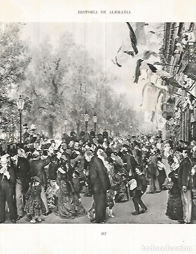 Postkarten: LAMINA 9978: Marcha de Guillermo I al ejercito por Menzel - Andre Maurois