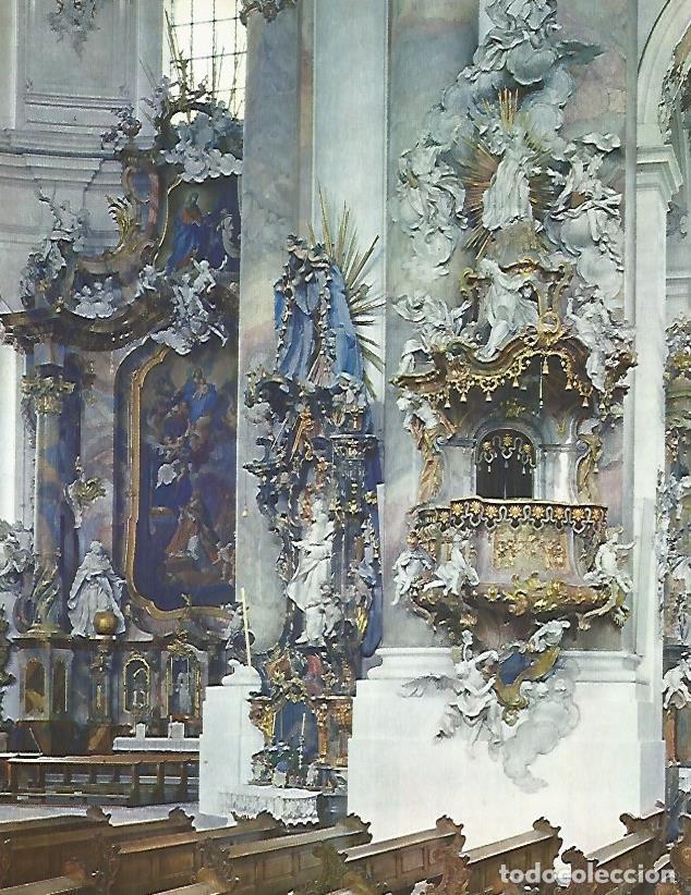 Postkarten: LAMINA 9955: Interior de la iglesia de Ottobeuren - Andre Maurois