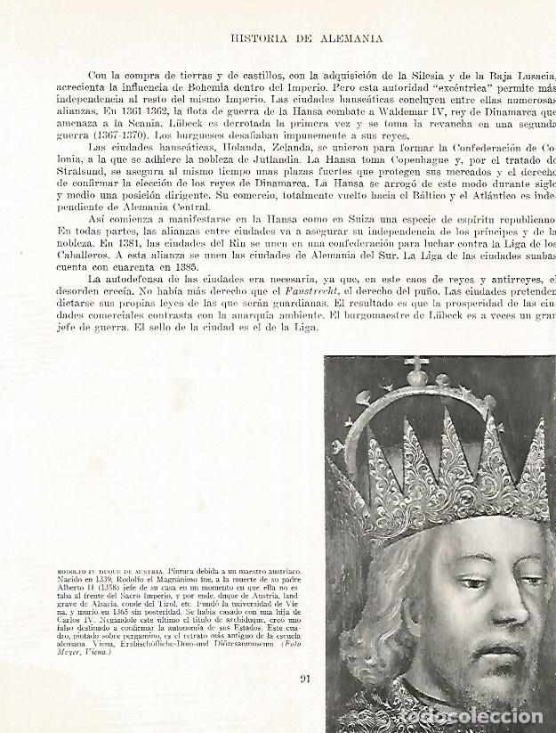 Postais: LAMINA 9927: Rodolfo IV duque de Austria - Andre Maurois