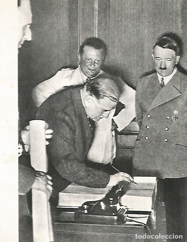 Cartoline: LAMINA 10001: Daladier firmando el acuerdo de Munich de 1938 - Andre Maurois