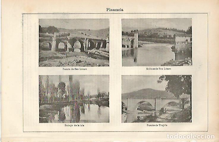 Postcards: LAMINA ESPASA 3278: Vistas de Plasencia Caceres - Varios Autores