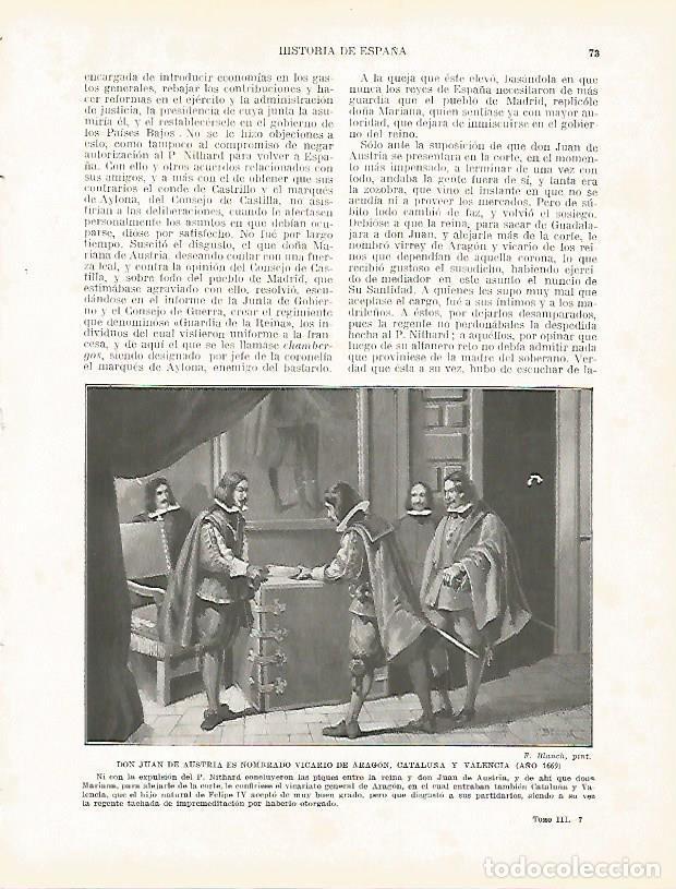 Cartes Postales: LAMINA 4312: Juan de Austria es nombrado vicario de Aragon catalu&ntilde;a y Valencia en 1669 - Manuel Rodr