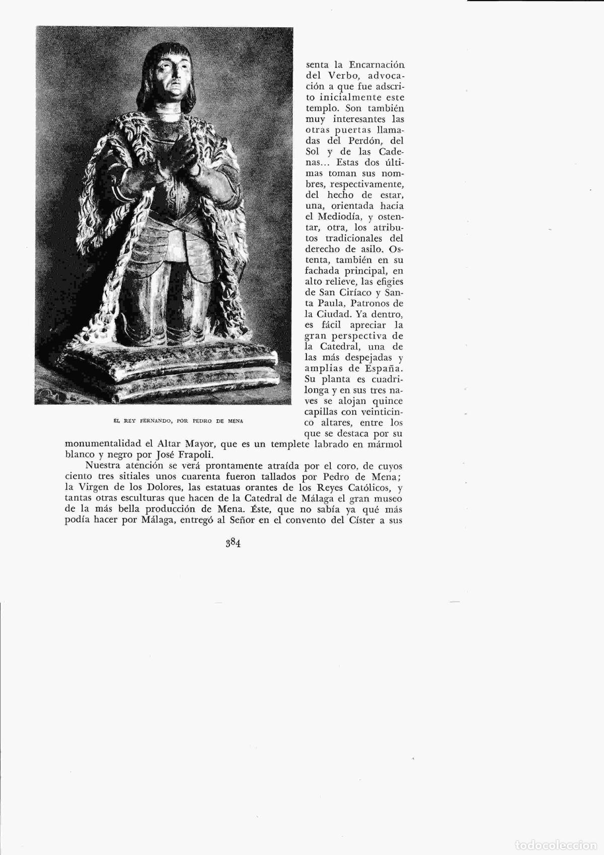 Cartoline: LAMINA 6468: El Rey Fernando por Pedro de Mena - Jose M&ordf; Peman