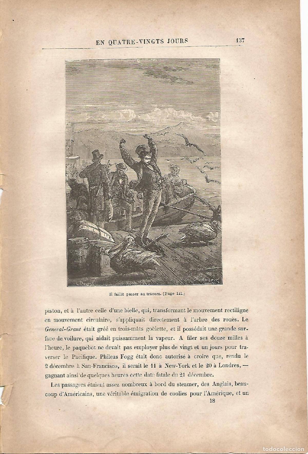 Postkarten: LAMINA 1230: VERNE. Il faillit passer au ravers - Jules Verne