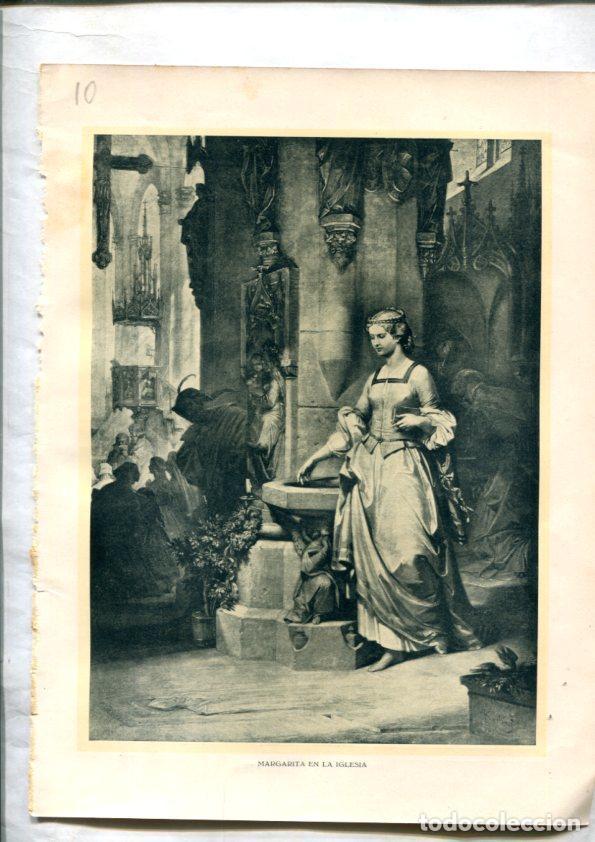 Postales: Fausto de Goethe: Lamina numerada 10 (cada cara lleva una lamina) -