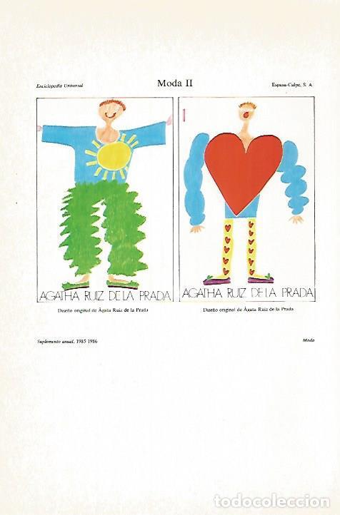 Postales: LAMINA ESPASA 27467: Dise&ntilde;os de Agatha Ruiz de la Prada - Varios