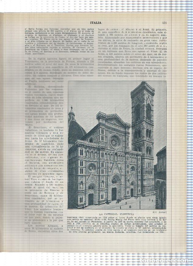 Postales: Lamina/sheet/feuille numerada 421/422: Italia: Catedral de Florencia, El Gran Canal en Trieste