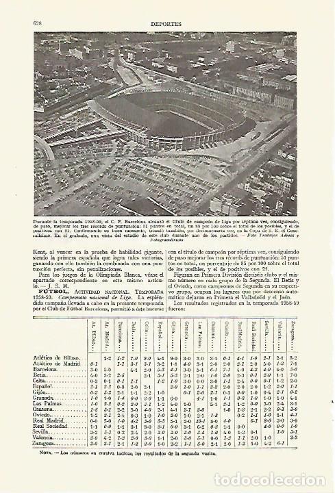Postkarten: LAMINA ESPASA 27640: Estadio del F.C. Barcelona en 1959 - Varios